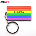 Wholesale Custom souvenir cheap soft pvc football 3d keychain